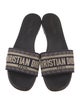 Christian Dior Canvas Printed Slides