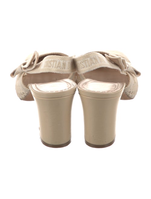 Christian Dior Crochet Trim Slingback Pumps