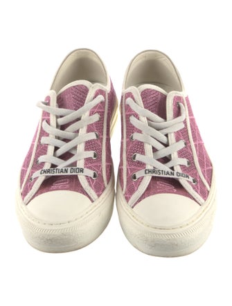 Christian Dior Cannage Pattern Canvas Sneakers