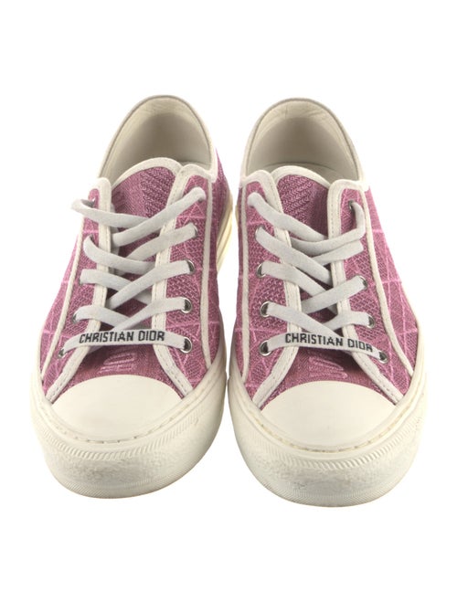 Christian Dior Cannage Pattern Canvas Sneakers