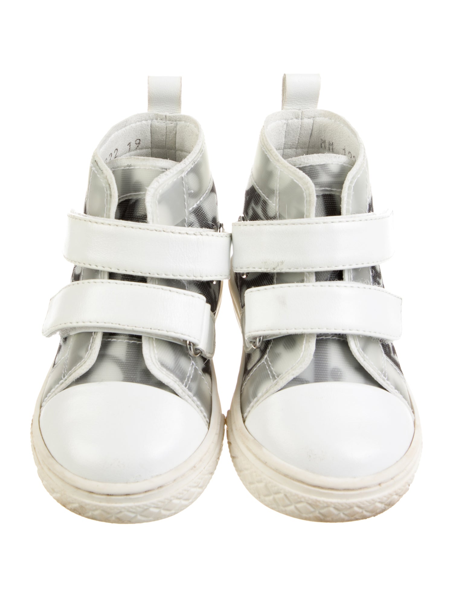 Christian Dior Toddler Boys Mesh High Top Sneakers