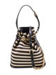 Christian Dior Canvas C'est Chain Bucket Bag