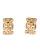 Christian Dior Vintage Chain Link Clip-On Earrings