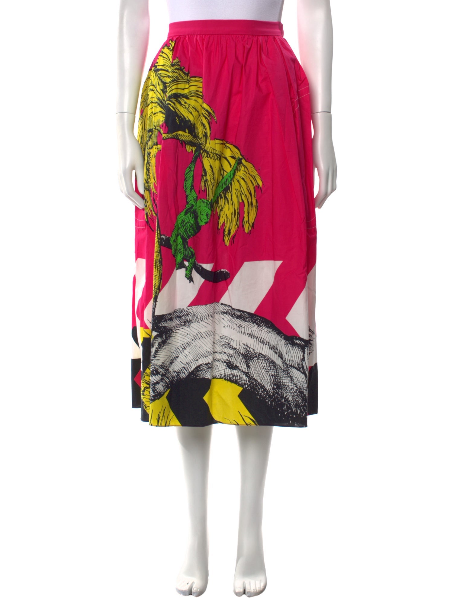 Christian Dior Printed Midi Length Skirt