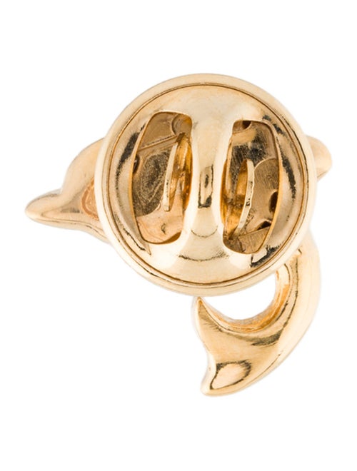 Christian Dior Crystal Dolphin Lapel Pin