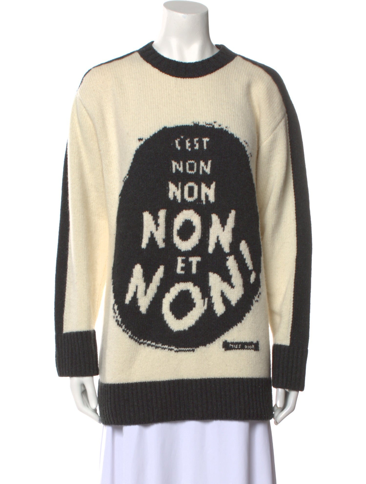 Wool Graphic Print Sweater