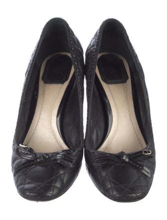Christian Dior Cannage Pattern Leather Pumps