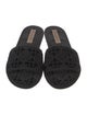 Christian Dior Cannage Pattern Velvet Slides