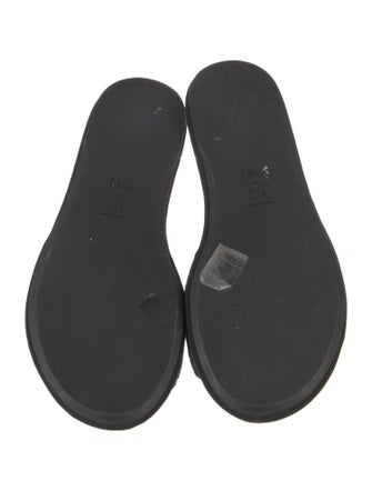 Christian Dior Cannage Pattern Velvet Slides