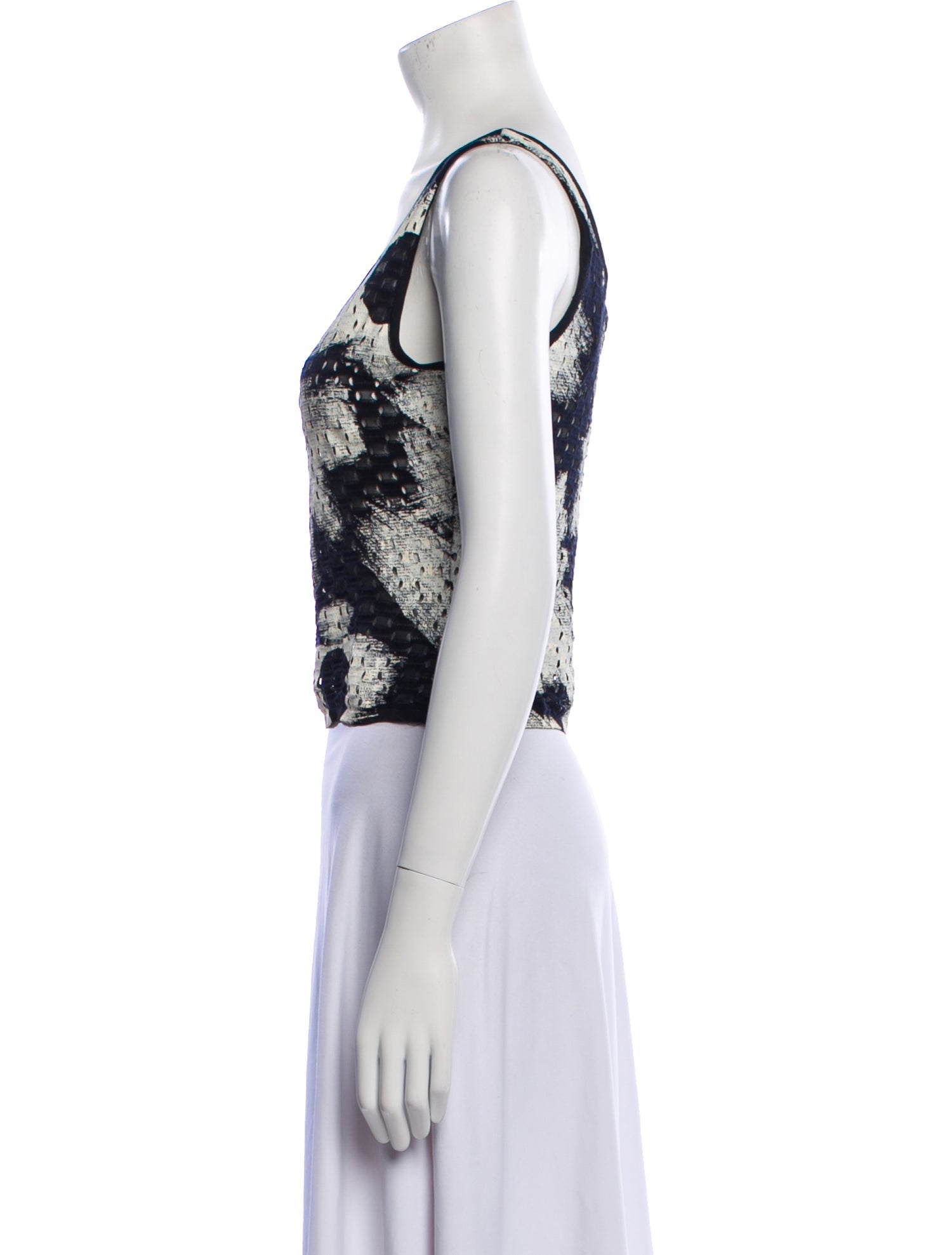 Christian Dior 2001 Printed Crop Top