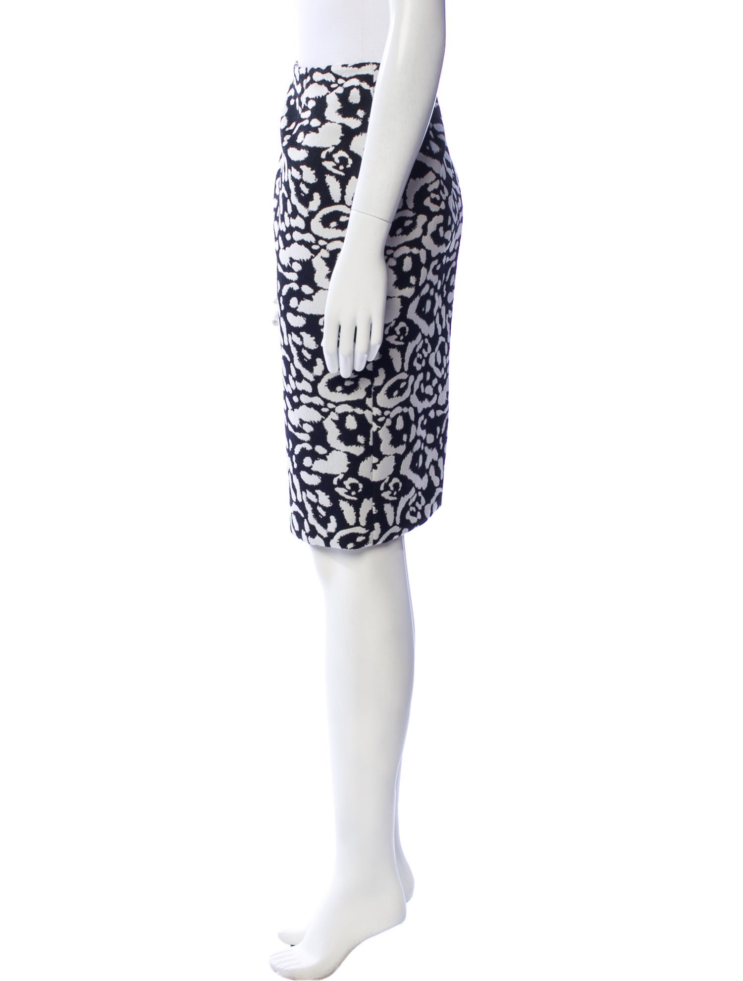Christian Dior Animal Print Knee-Length Skirt