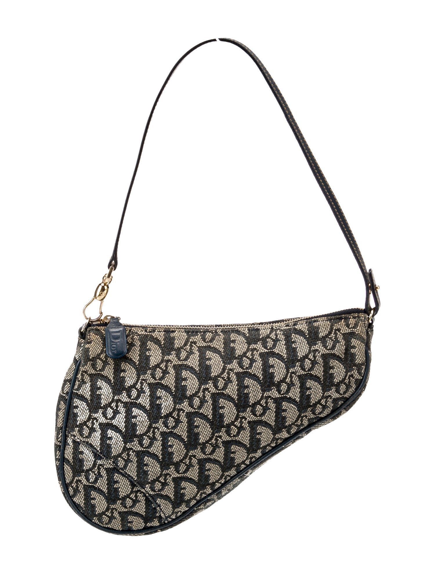 Christian Dior Diorissimo Saddle Pochette Vintage