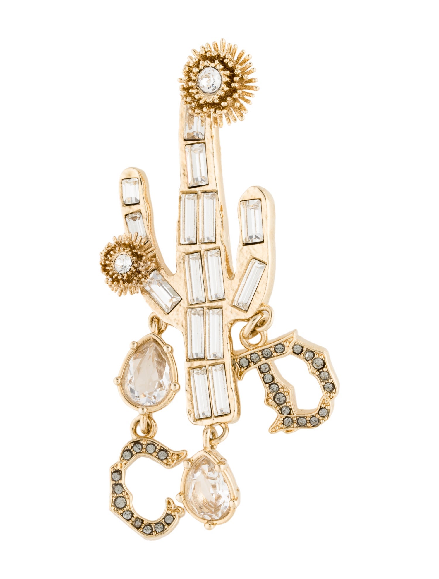 Christian Dior x Cactus Jack Crystal Cactus Brooch