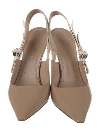 Christian Dior J'Adior Patent Leather Slingback Pumps