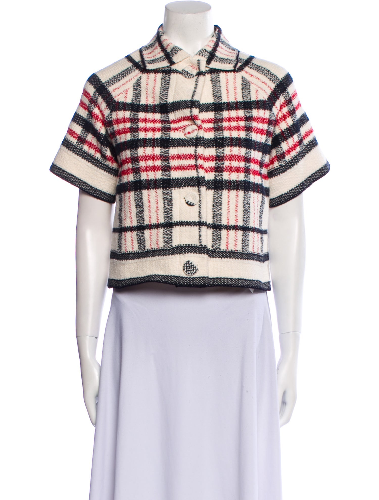 Christian Dior Plaid Print Vest