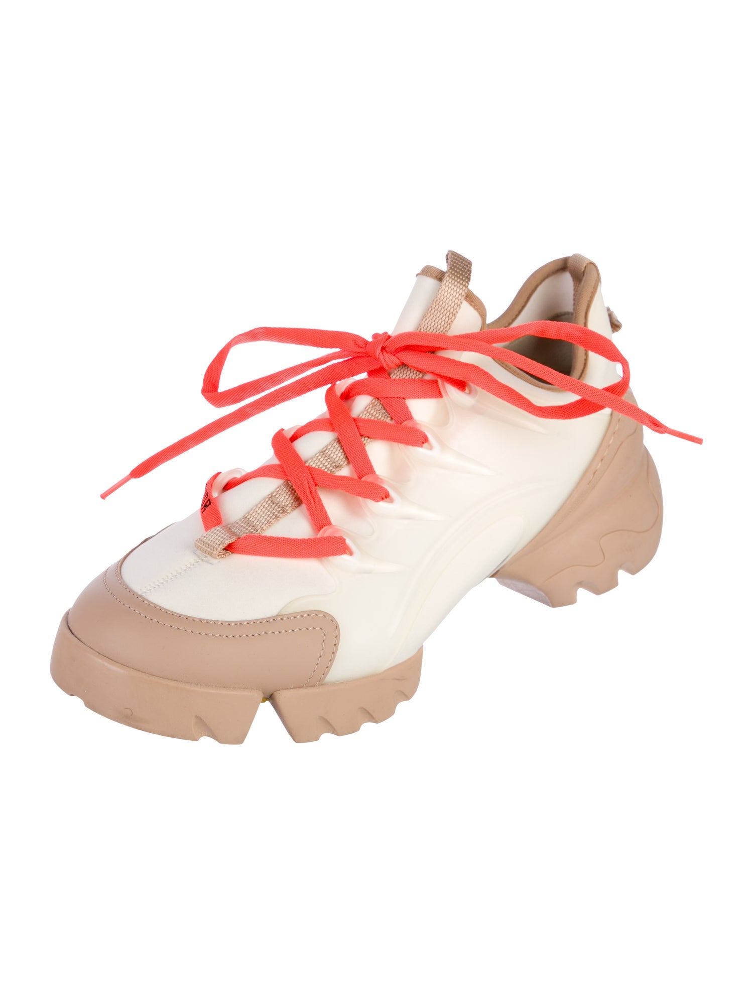 Christian Dior Neoprene Colorblock Pattern Chunky Sneakers