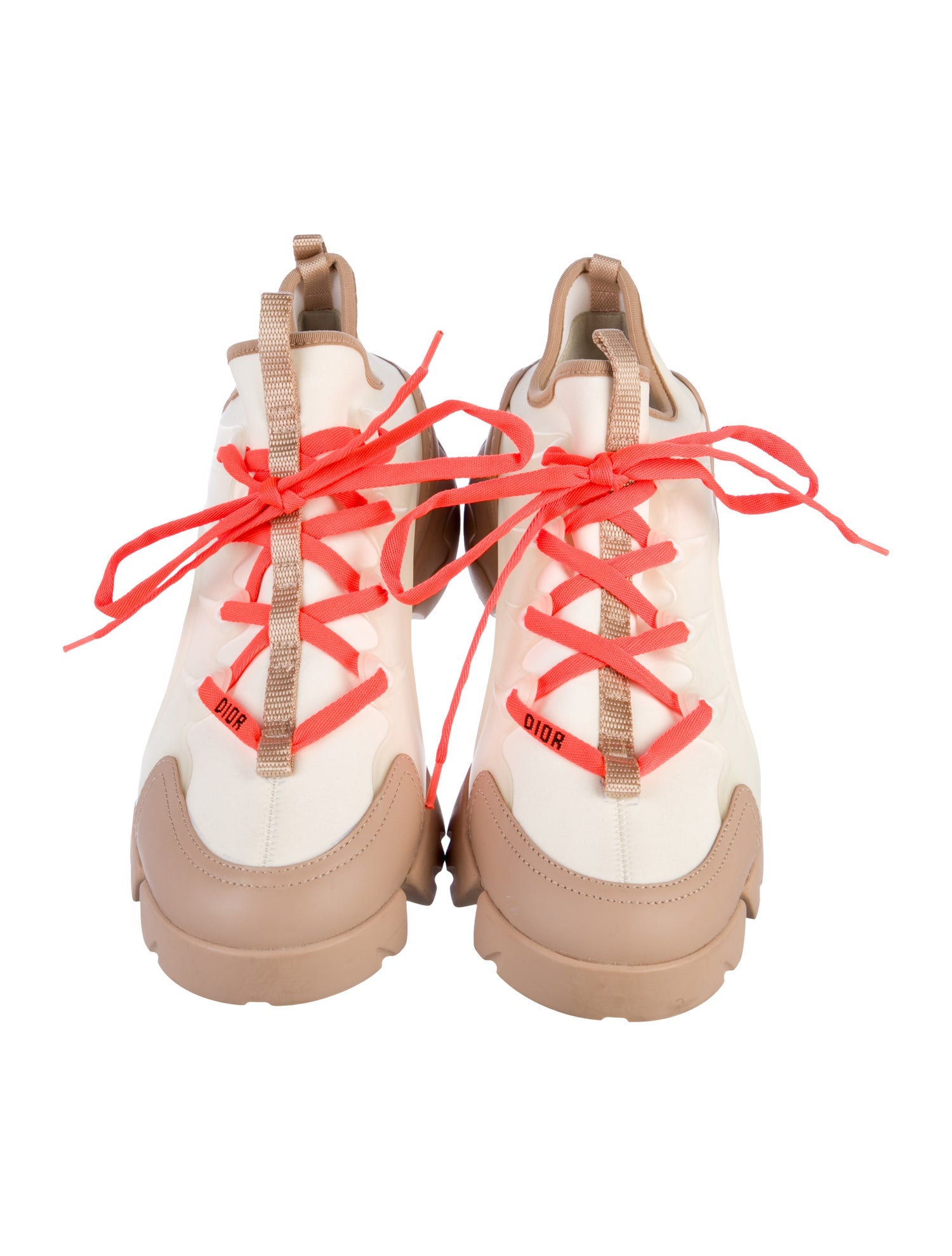 Christian Dior Neoprene Colorblock Pattern Chunky Sneakers