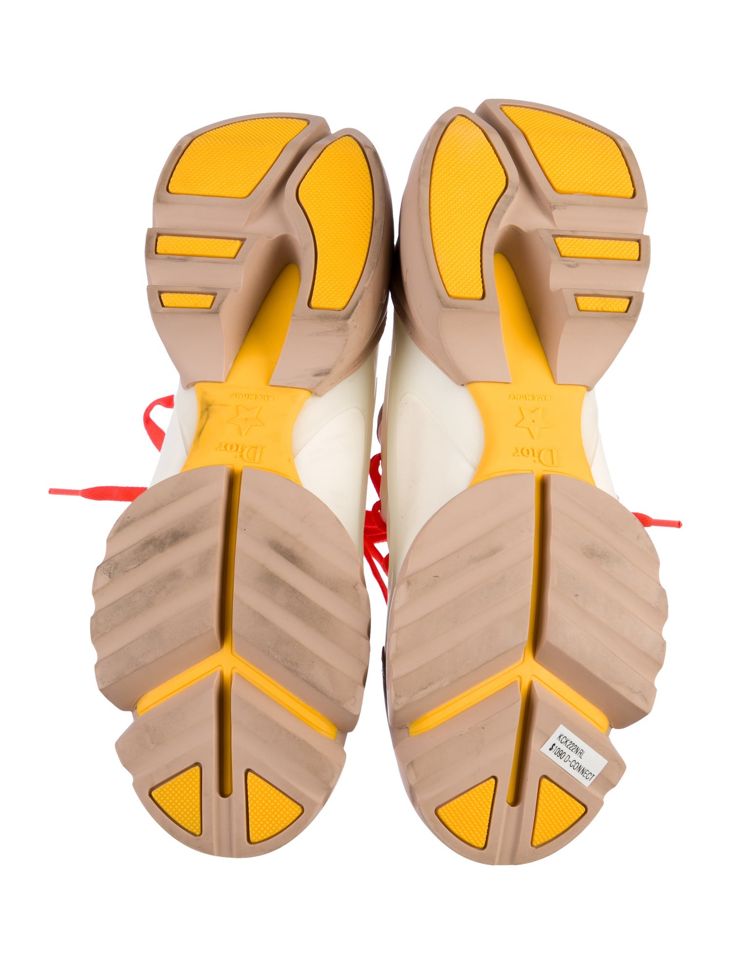 Christian Dior Neoprene Colorblock Pattern Chunky Sneakers