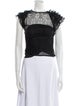 Christian Dior Silk Bateau Neckline Crop Top