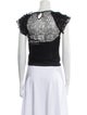 Christian Dior Silk Bateau Neckline Crop Top