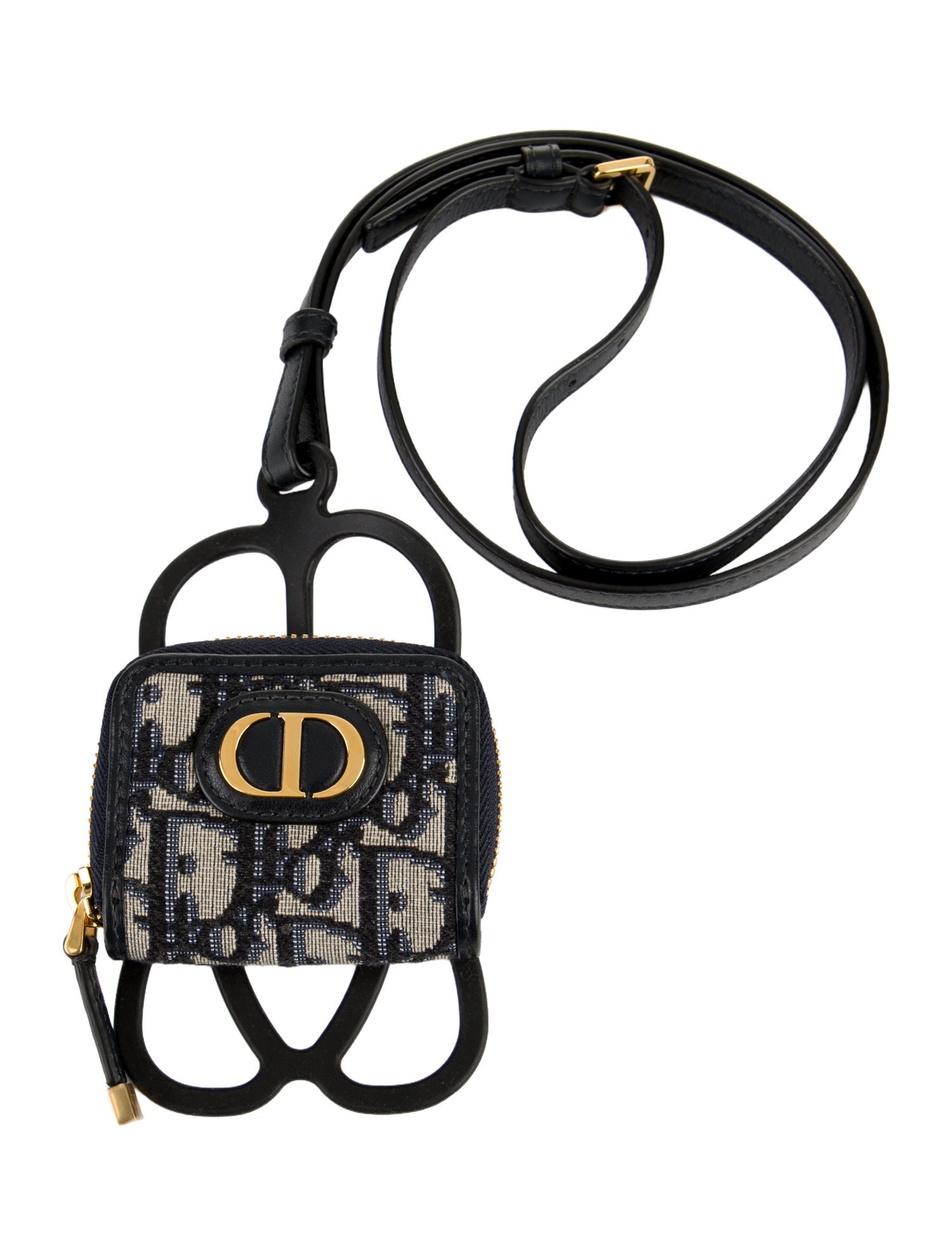 Christian Dior Oblique Jacquard 30 Montaigne AirPods Case Phone Holder
