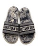Christian Dior Canvas Printed Slides