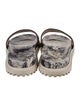 Christian Dior Canvas Printed Slides