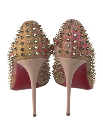Christian Louboutin Mesh Printed Pumps