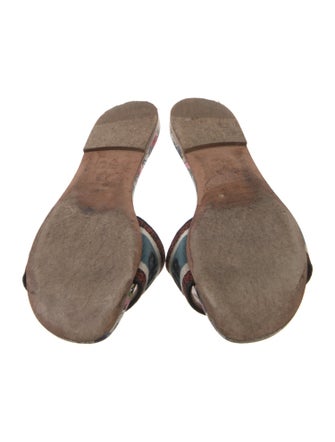 Christian Dior Canvas Printed Slides