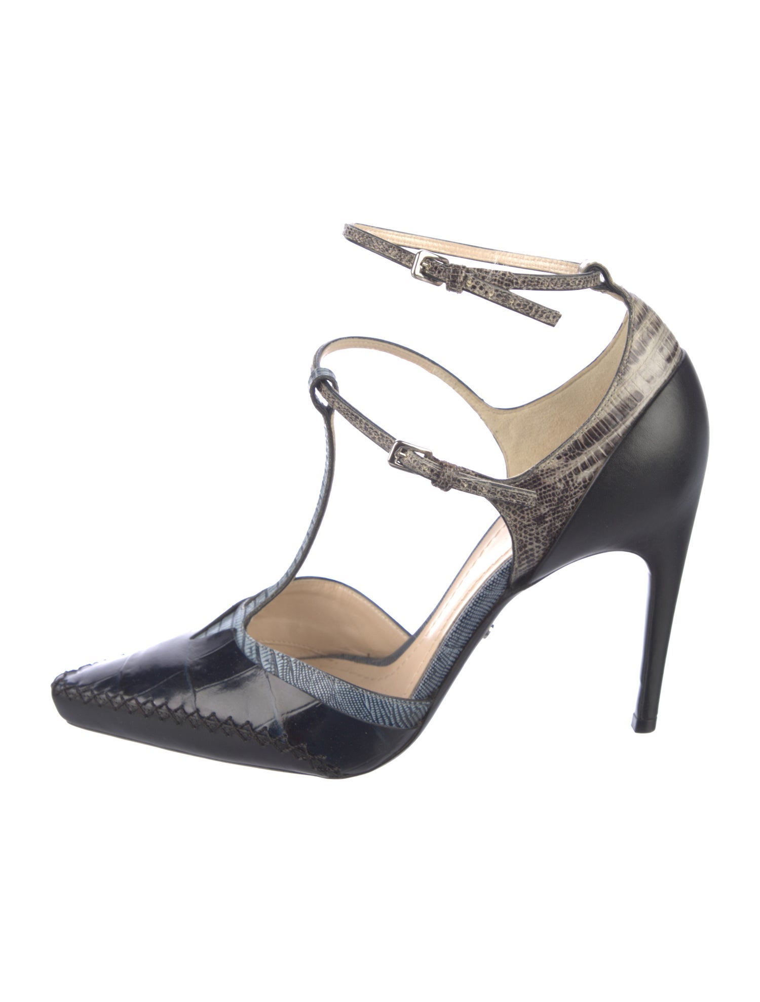 Christian Dior Leather T-Strap Pumps