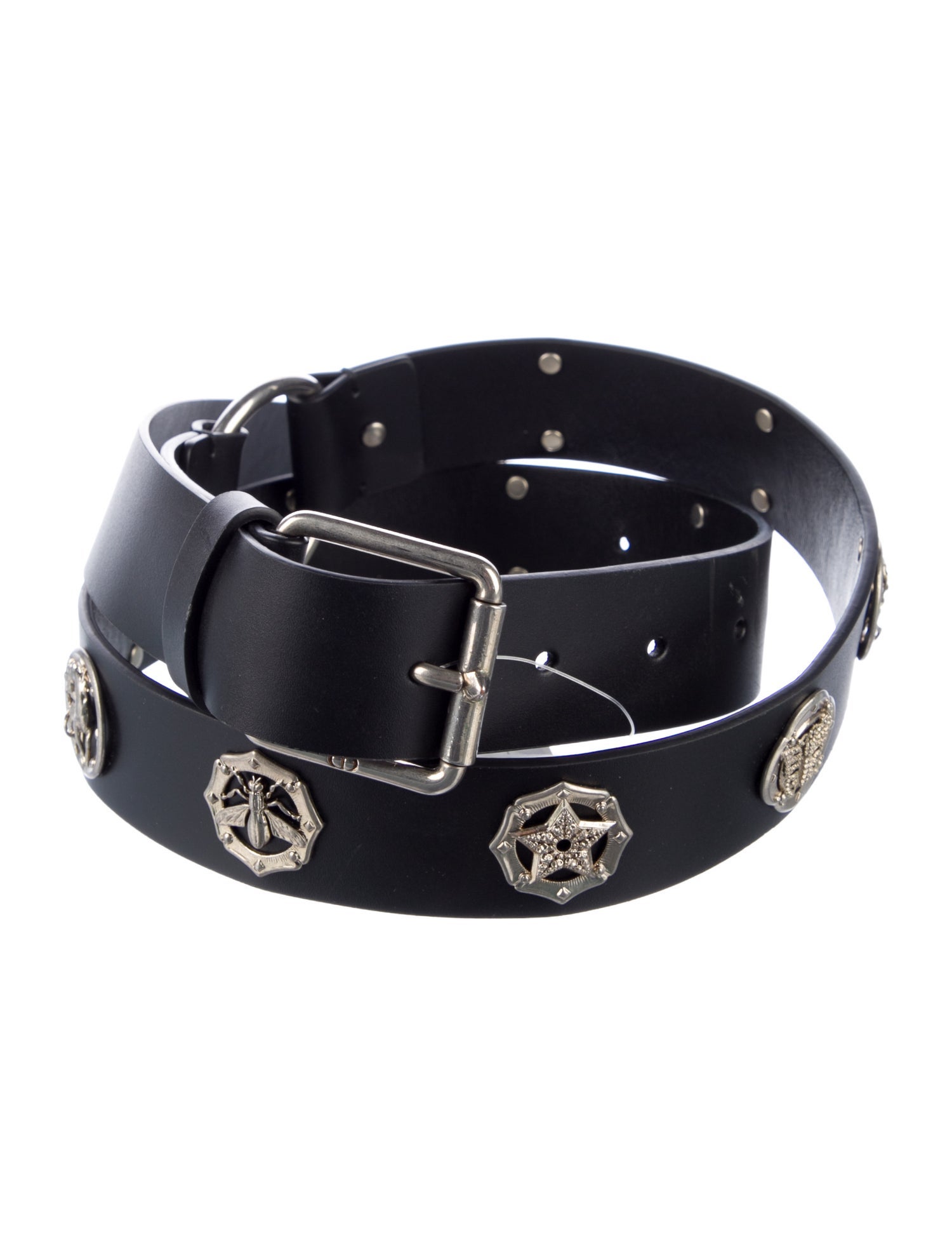 Christian Dior Leather Studded Accents Belt