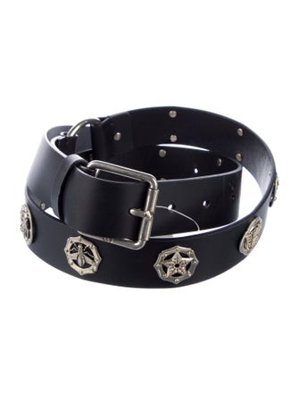 Christian Dior Leather Studded Accents Belt