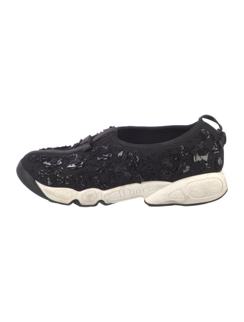 Christian Dior Mesh Sequin Embellishments Sneakers