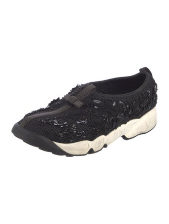 Christian Dior Mesh Sequin Embellishments Sneakers