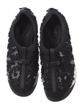 Christian Dior Mesh Sequin Embellishments Sneakers