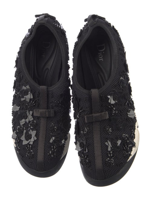 Christian Dior Mesh Sequin Embellishments Sneakers