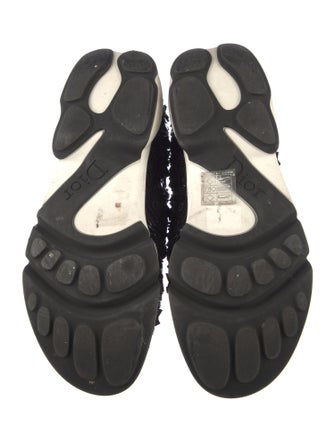 Christian Dior Mesh Sequin Embellishments Sneakers