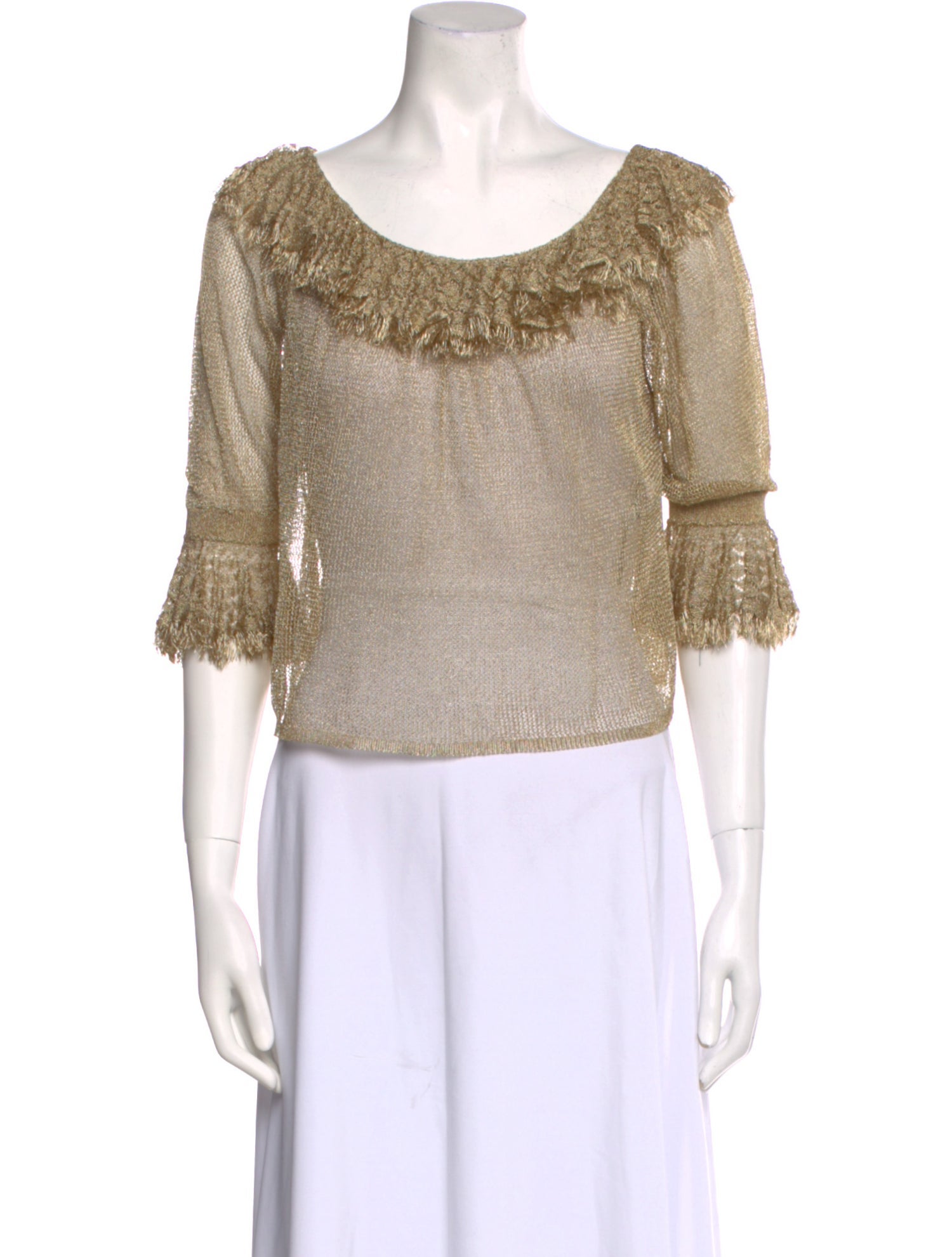 Christian Dior 2023 Scoop Neck Crop Top