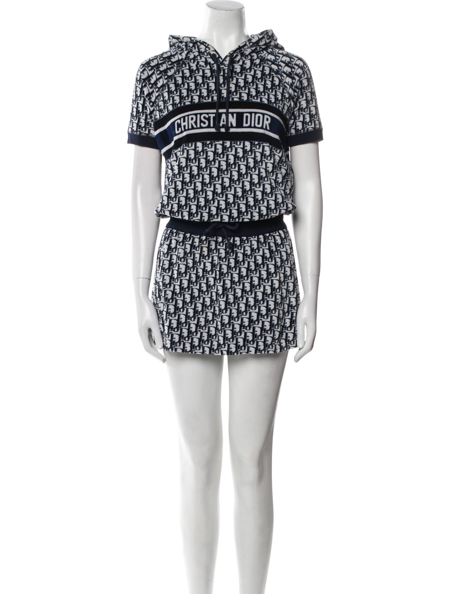 【送料&関税込】Dior Printed Mini Dress Christian Dior Printed Mini Dress - Neutrals Dresses