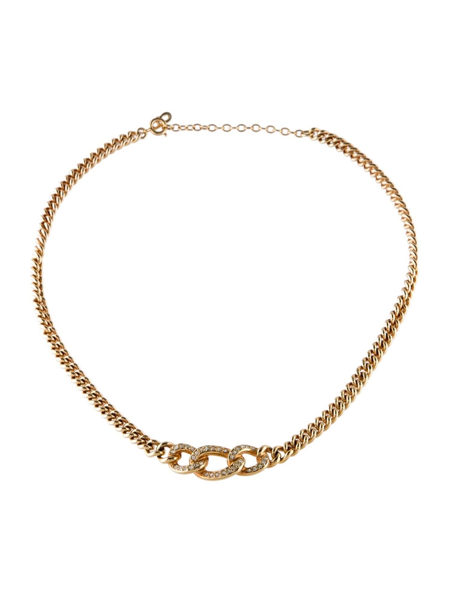 Christian Dior Vintage Crystal Collar Necklace