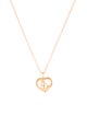 Christian Dior Vintage CD Hear Pendant Necklace
