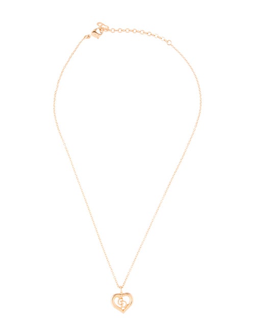 Christian Dior Vintage CD Hear Pendant Necklace