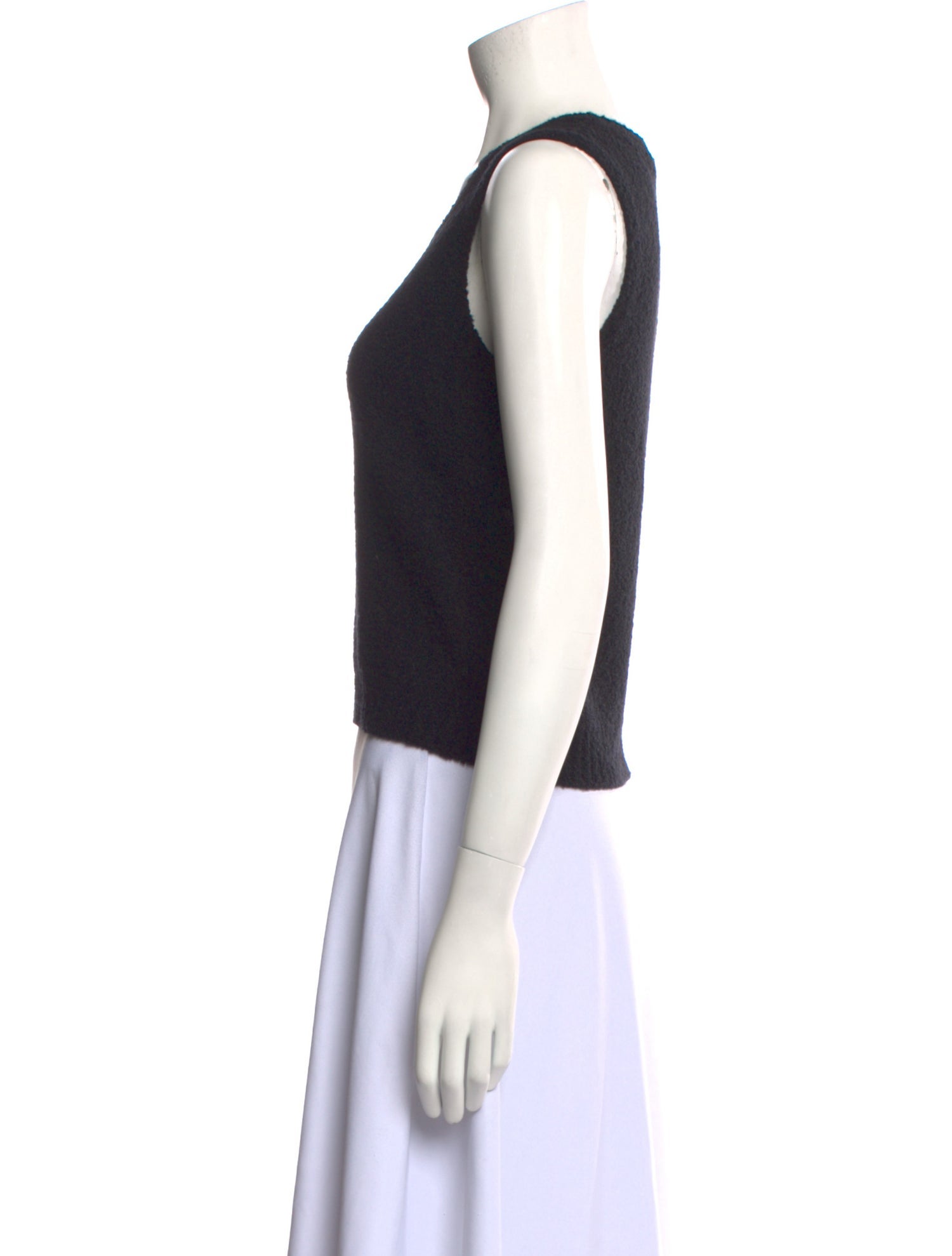 Christian Dior Wool Scoop Neck Top