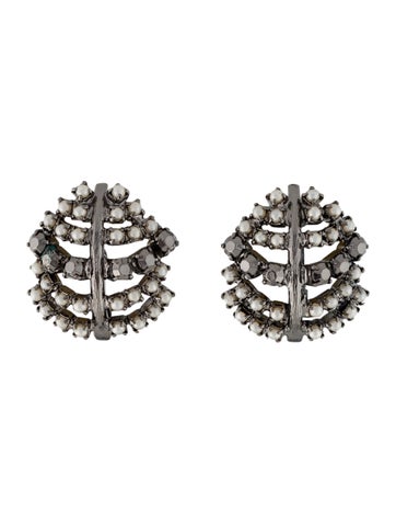 Christian Dior Clip-On Vintage Faux Pearl Earrings