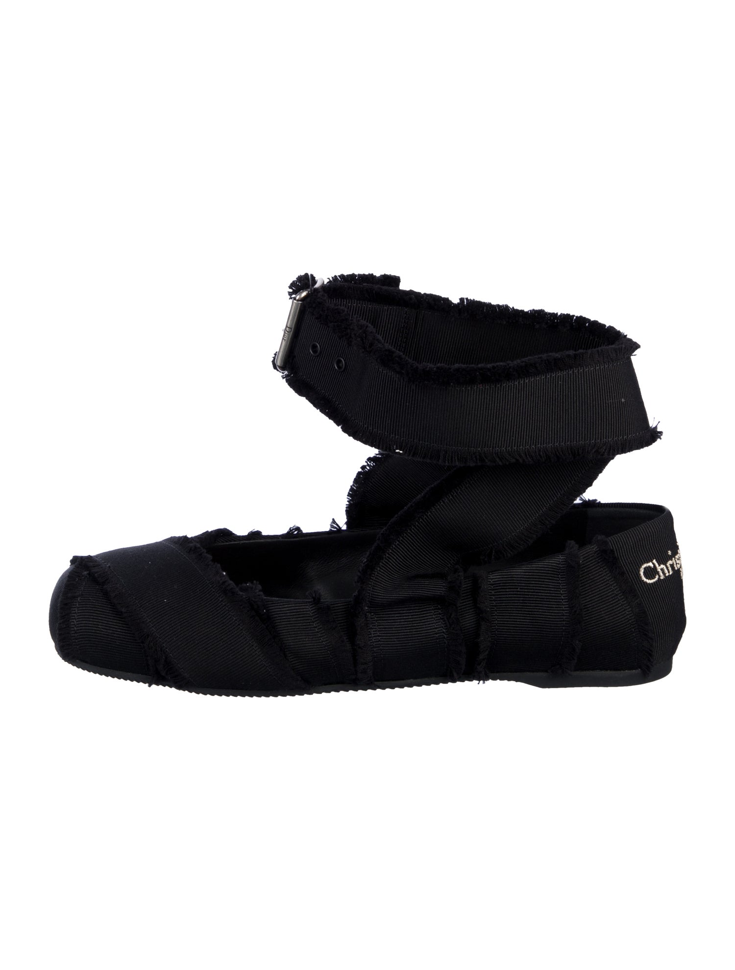 Christian Dior Songe Embroidered Accent Slingback Flats