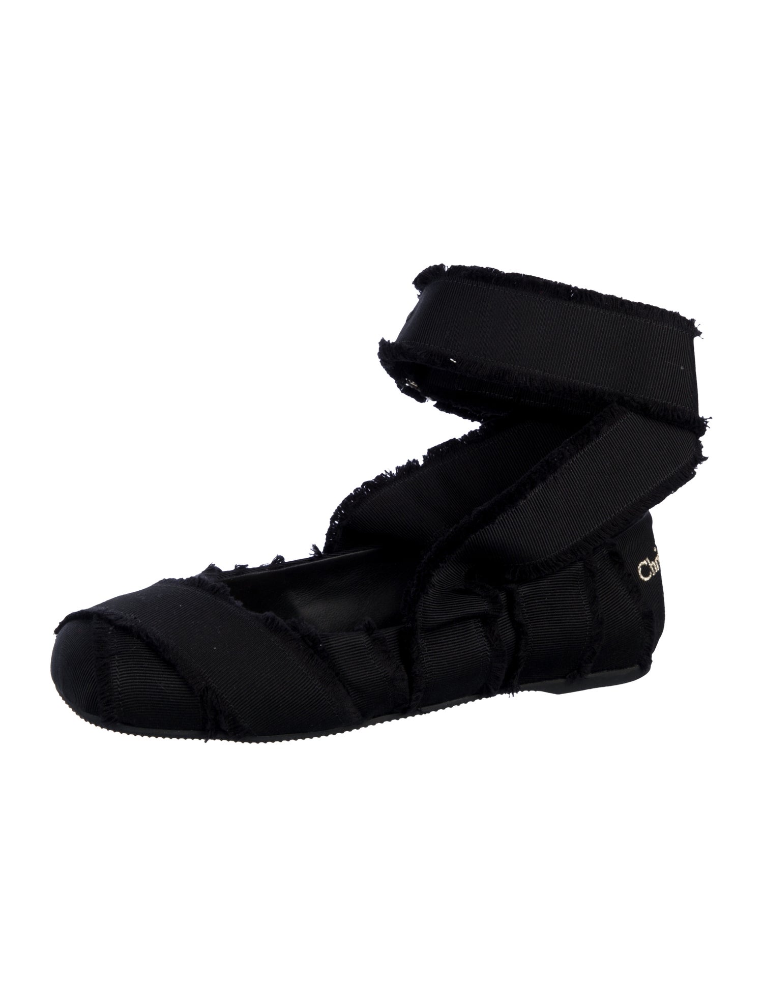 Christian Dior Songe Embroidered Accent Slingback Flats