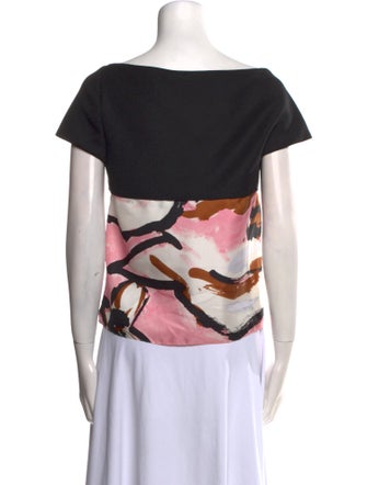 Christian Dior Virgin Wool Printed Top