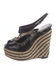 Christian Dior Jute Animal Print Espadrilles