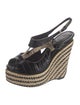 Christian Dior Jute Animal Print Espadrilles