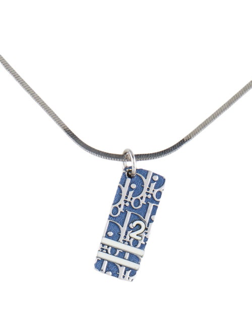Christian Dior Oblique Trotter Pendant Necklace